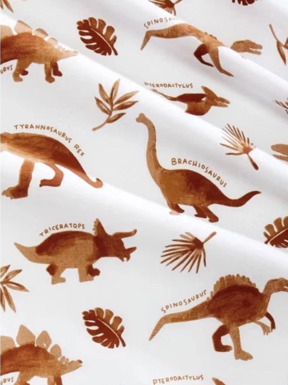 Pillowfort Watercolor Dinosaur Queen Cotton Sheet Set Discontinued NWT - Picture 10 of 11